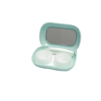Мини контейнер для контактных линз eyekan Blue Cat дорожный набор с зеркалом, мятный (81412802)