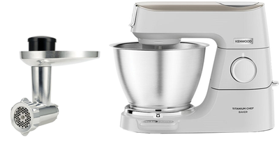 Кухонна машина KENWOOD KVC65.001WH + Насадка-м'ясорубка KENWOOD KAX950ME (комплект)