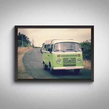 Автомобільний постер Volkswagen Combi / Фольцваген Комбі / ретро плакат
