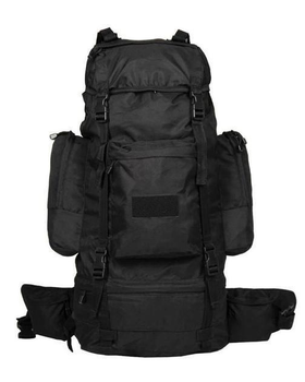 Рюкзак 75Л Чорний Mil-Tec з чохлом від дощу (GB0935) M-T