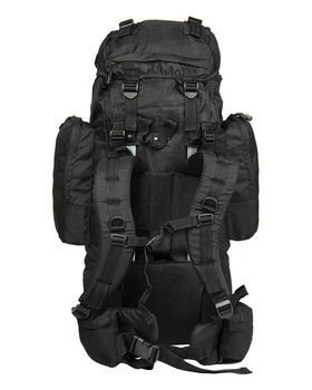 Рюкзак 75Л Чорний Mil-Tec з чохлом від дощу (GB0935) M-T