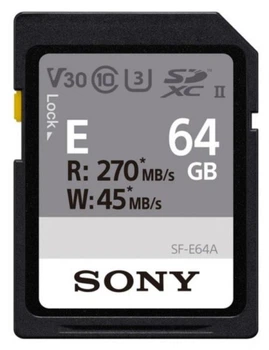 Карта пам'яті Sony sdxc 64gb c10 uhs-ii u3 v60 R270/W45MB/s Entry sfe64a.et4