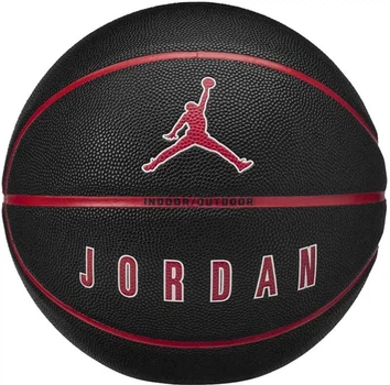 Мяч баскетбольный Nike Jordan Ultimate 2.0 8P Deflated size 7 Black/Fire red/White/Fire red (J.100.8254.017.07)