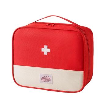 Аптечка, сумка-органайзер для медикаментов Большая 26x21см Красный ( код: IBH054R )