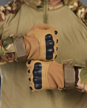 Тактические полнопалые перчатки XL койот (11134)