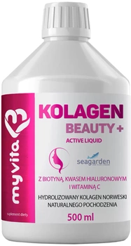 Дієтична добавка Myvita Kolagen Beauty+ 500 мл (5903021593023)