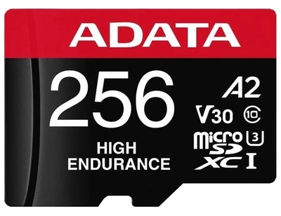 Karta pamięci ADATA High Endurance MicroSDXC UHS-I 256GB (AUSDX256GUI3V30SHA2-RA1)