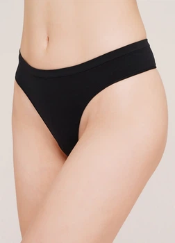 Трусики стрінги жіночі безшовні Giulia STRING BRIEFS S/M Black-black