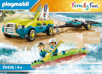 Klocki PLAYMOBIL Family Fun Auto z przyczepą na ponton 70436 (4008789704368)