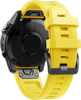 Ремінець Garmin QuickFit для Fenix 6 Amp 22 мм Yellow (753759233167)