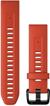 Ремінець силіконовий Garmin QuickFit 20 мм Flame Red (753759278380)