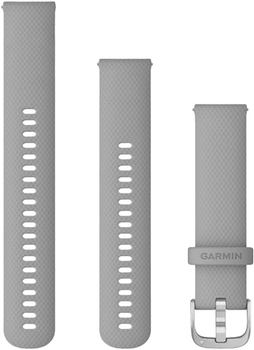 Ремінець силіконовий Garmin для Vivomove 3 / Venu / Vivomove Style 20 мм Light Grey (753759243579)