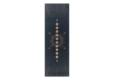 Коврик для йоги Bodhi Leela Lunalign — Фазы Луны Midnight Blue 183x60x0.4 см