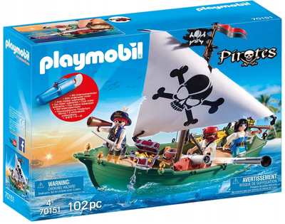 Конструктор PLAYMOBIL Пірати Піратський корабель 70151 (4008789701510)
