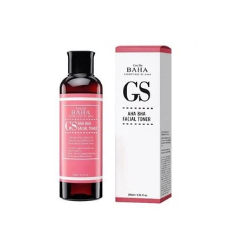 Тонер-ексфоліант з кислотами GS AHA BHA Facial Toner Cos De Baha 200 мл 8809240318249