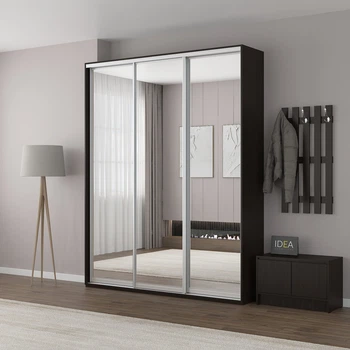 Шафа-купе IDEA серія 3 190 x 60 x 240 см Венге темний Дзеркало