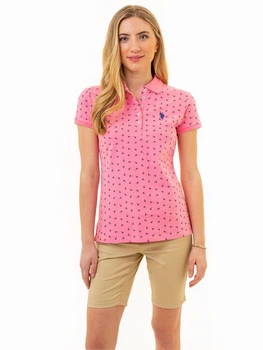Поло женское U.S. Polo Assn 2214693-ZH00A XS Розовое (786660337990)