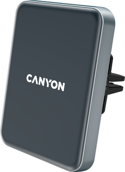 Автотримач для телефона Canyon Megafix QI 5 V / 2 A, 9 V / 3 A Black (CNE-CCA15B)