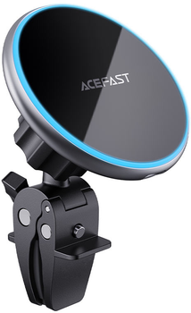 Автотримач для телефона Acefast D3 Magnetic Wireless Charging Car Holder Silver (6974316280446)