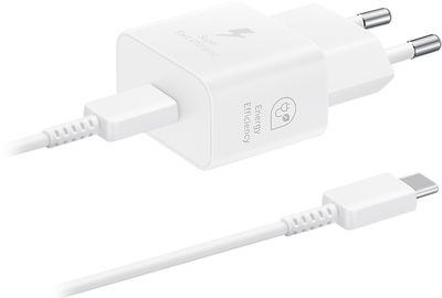 Ładowarka sieciowa Samsung 25W Type-C Cable White (EP-T2510XWEGEU)