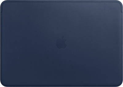 Чохол для ноутбука Apple Leather Sleeve для MacBook Pro 15" Midnight Blue (MRQU2)