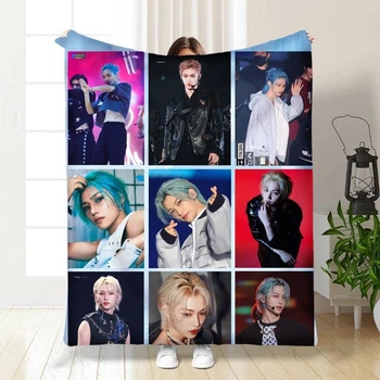 Плед 3D Stray Kids коллаж 15777 160х200 см