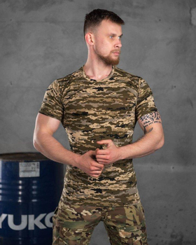 Армейская мужская хлопковая футболка XL пиксель (86507)