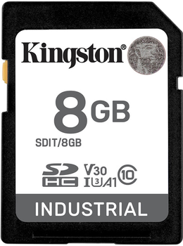 Karta pamięci Kingston SDHC 8GB Industrial Class 10 UHS-I U3 V30 A1 (SDIT/8GB)