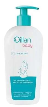 Очищуючий гель для миття тіла та волосся Oillan Baby 3 в 1 750 мл (5900116091587)