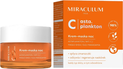 Krem-maska do twarzy Miraculum Asta.Plankton C Night Cream Mask 50 ml (5900793047327)