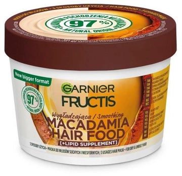 Maska do włosów Garnier Fructis Superfood Mask Macadamia Hair Food 400 ml (3600542513050)