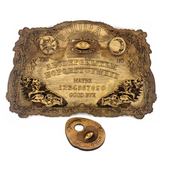 Античная спиритическая доска "OUIJA" на английском языке. Указка с лупой в комплекте. 34909B