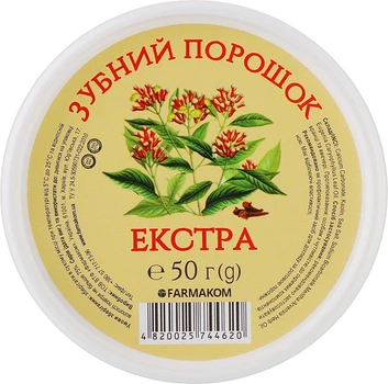 Зубний порошок "Екстра", банка - Фармаком 50g (1275989-147702)