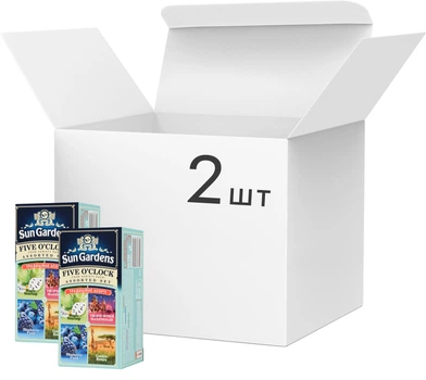 Упаковка Чая Sun Gardens Five O'clock 4 вида 2 шт по 24 пакетиков (4820082709112)