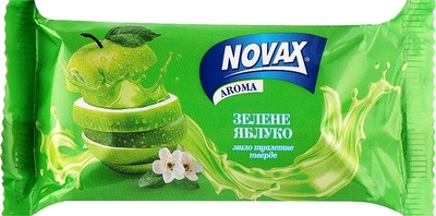 Тверде туалетне мило "Зелене яблуко" - Novax Aroma 5x70g (1072793-144114)