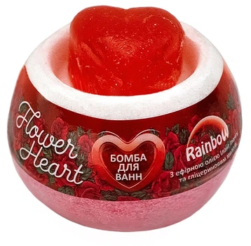 Бомбочка для ванни "Flower Heart" - Rainbow 155g (948143-36614)