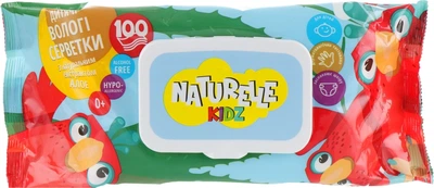 Детские салфетки влажные "Алоэ вера", 100шт - Naturelle Kidz 100шт (543225-24175)