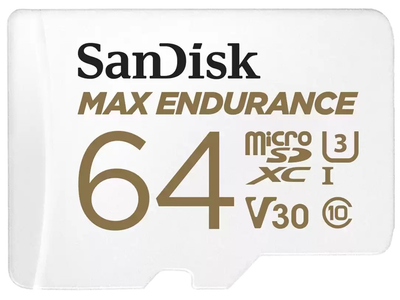Карта памяти SanDisk MicroSDXC 64GB UHS-I/U3 Class 10 Max Endurance (SDSQQVR-064G-GN6IA)