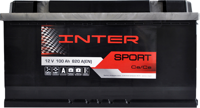 Автомобильный аккумулятор Inter Sport 100Ah 820A (-/+) L5 (4820219073956)