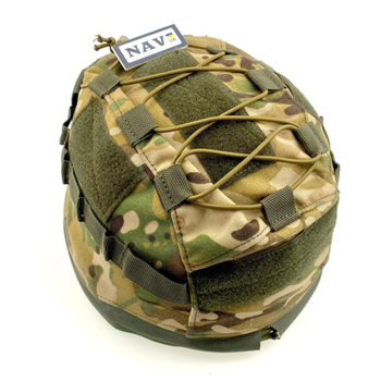 Кавер-чехол на тактический шлем MICH универсальный с подсумком для АКБ (мультикам)