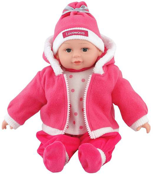 Lalka bobas Adar Pink Polka Dot Suit Śpiewa i mówi po polsku 35 cm (5901271417724)