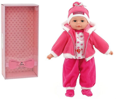 Lalka bobas Adar Pink Outfit Śpiewa i mówi po polsku 35 cm (5901271501355)