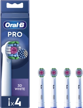 Насадки для електричної зубної щітки Oral-b Braun Pro 3D White, 4 шт (8006540847213)