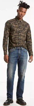 Джинсы Levi's 505 Regular Fit Streth Men's Jeans Color: Green Jelly (005051538) W33 L32