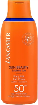 Водостійке сонцезахисне молочко для тіла - Lancaster Sun Beauty Sublime Tan Body Milk SPF50 175ml (1086628-125015)