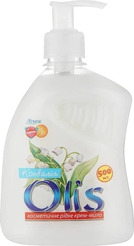 Косметичне рідке крем-мило "Конвалія" з дозатором - Olis 500ml (1129368-121066)