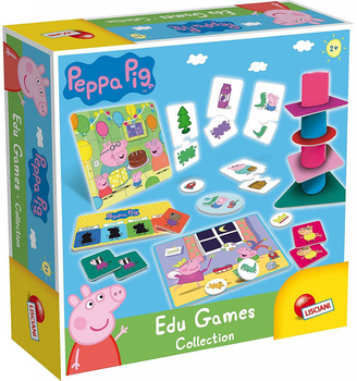Набір настільних ігор Lisciani Peppa Pig Educational Games Collection (8008324086429)