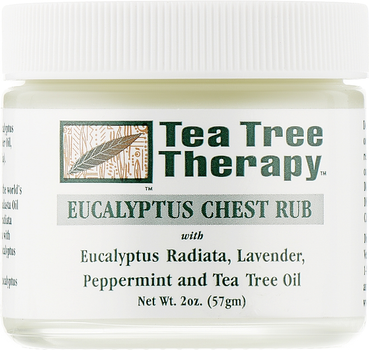 Протизастудний бальзам для тіла Tea Tree Therapy Eucalyptus Chest Rub 57g (864450-89542)