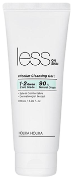 Pianka do mycia twarzy Holika Holika Less on Skin Micellar Cleansing Gel 200 ml (8806334376857)