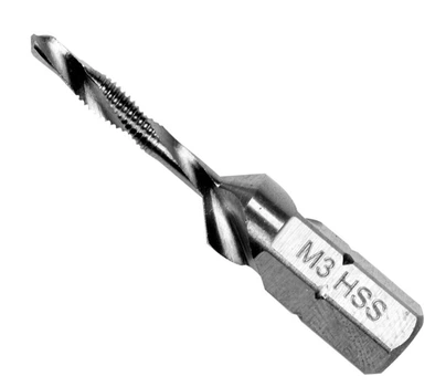 Свердло-мітчик YATO M3 x 0.5 мм HSS M2 HEX-1/4" довжина 36/5 мм (5906083049460)